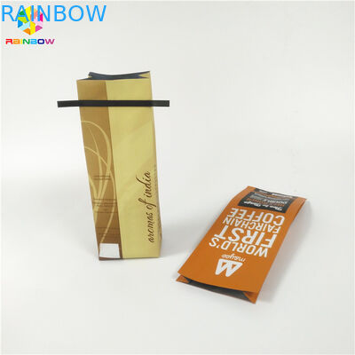 Túi trà đáy phẳng Bao bì Ziplock cho protein / cà phê