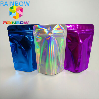 Mỹ phẩm Long lanh Bột Snack Thực phẩm Bao bì Túi sáng bóng Hologram Mylar Túi