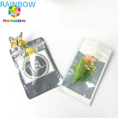 Mylar Smell Proof Stand Up Bag Bao bì Túi nhựa tự đóng dấu với dây kéo có thể khóa lại