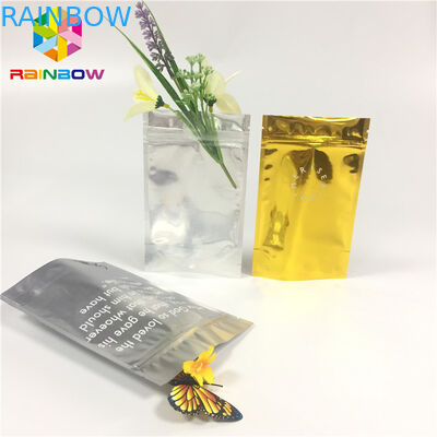 Clear Front Doypack Foil Bag Bao bì Mylar Zip Lock Bag Gói mẫu mỹ phẩm