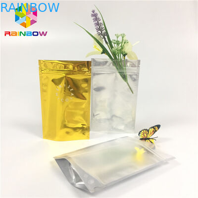 Clear Front Doypack Foil Bag Bao bì Mylar Zip Lock Bag Gói mẫu mỹ phẩm