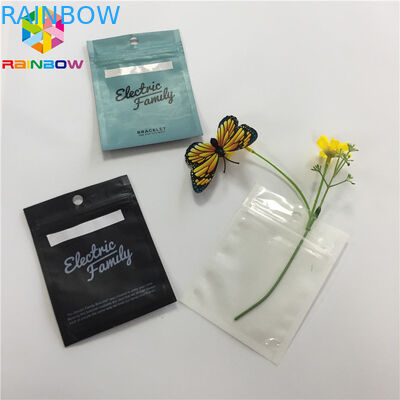 Trong suốt rõ ràng Túi nhựa phía trước Bao bì Nhôm Lá Trở lại Túi Weed Mylar
