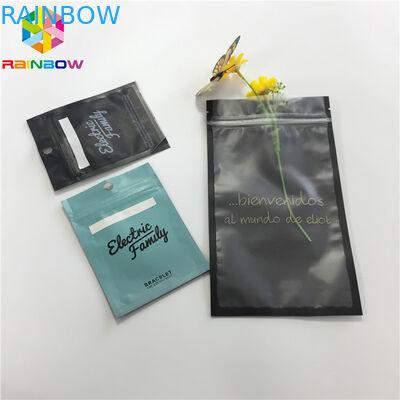 Trong suốt rõ ràng Túi nhựa phía trước Bao bì Nhôm Lá Trở lại Túi Weed Mylar