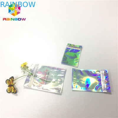 Giấy dán tường chống thấm nước Túi bao bì Zip Khóa Hologram Laser In tùy chỉnh