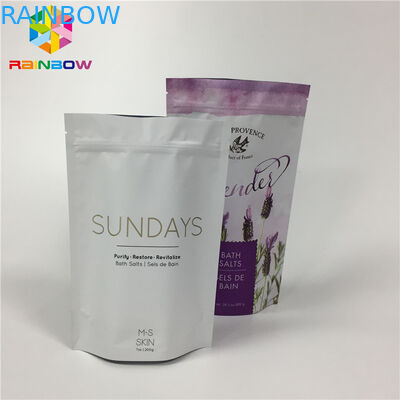 Giấy nhôm mờ nhiều lớp đứng lên túi dây kéo túi cho gói thực phẩm khô