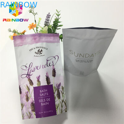 Giấy nhôm mờ nhiều lớp đứng lên túi dây kéo túi cho gói thực phẩm khô