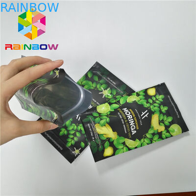 Vật liệu nhiều lớp Đứng lên Túi Túi Moringa Lá Bột Bao bì có khóa kéo