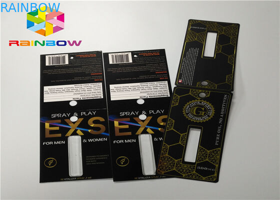 Vỉ chai nhựa chèn thẻ tăng cường nam Thuốc đóng gói 3d từ thẻ / hộp hiển thị