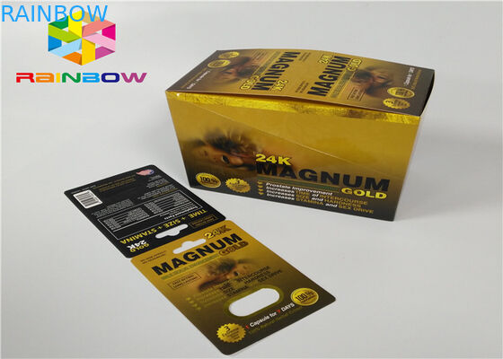 Thuốc tăng cường sinh lý nam Bao bì gói vỉ Rhino 3D vỉ cho gói viên nang