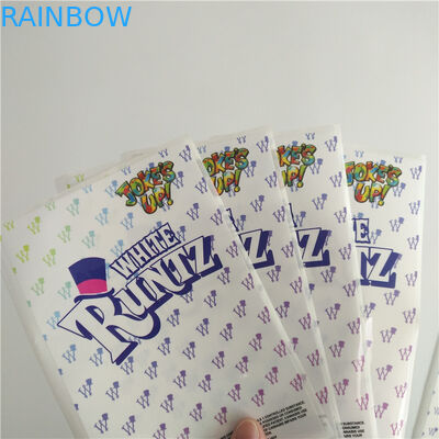 Nhãn tùy chỉnh In co lại Bọc giấy trắng Runtz Mylar Dán giấy in ống đồng