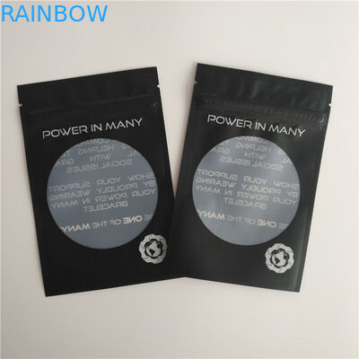 Glossy Heat Seal Bao bì Túi Logo tùy chỉnh Zip Khóa Túi Bông tai Vòng đeo tay Túi