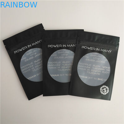 Glossy Heat Seal Bao bì Túi Logo tùy chỉnh Zip Khóa Túi Bông tai Vòng đeo tay Túi