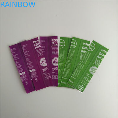 In đầy đủ màu sắc Shrink Tay áo Nhãn thực phẩm Chất liệu nhựa cho chai
