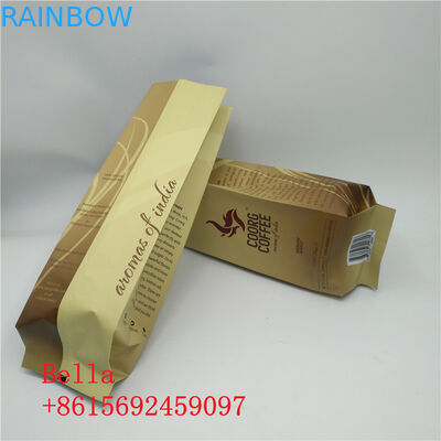 Mờ bề mặt đứng lên Zipper Zipper Túi bên Gusset Túi cà phê Đậu đóng gói với van