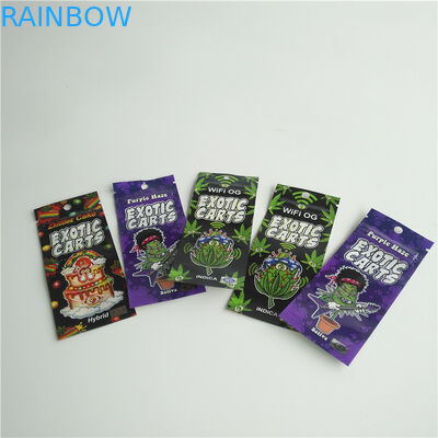 Tùy chỉnh in túi Ziplock Túi 1ml Vape Pen Cartridge Bao bì có cửa sổ