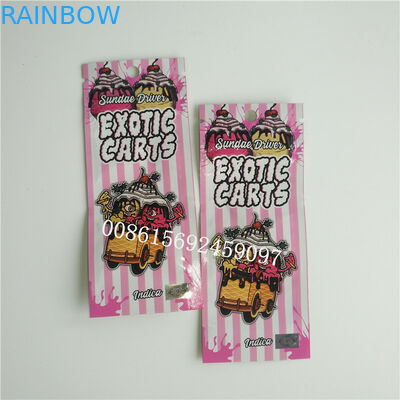 Tùy chỉnh in túi Ziplock Túi 1ml Vape Pen Cartridge Bao bì có cửa sổ