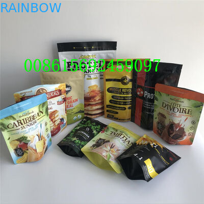 Chocolate Coffee Snack Bag Bao bì thực phẩm tùy chỉnh lớp vật liệu với Zipper