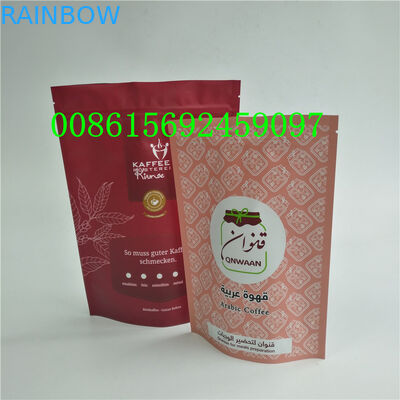 Chocolate Coffee Snack Bag Bao bì thực phẩm tùy chỉnh lớp vật liệu với Zipper
