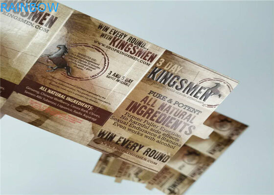 Pills Bao bì 3d Lenticular Card Bao bì Rhino Hộp giấy in tùy chỉnh