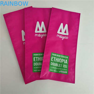 Mờ phẳng đáy tùy chỉnh in đứng lên Túi Gusset nhôm nhiều lớp M túi cà phê