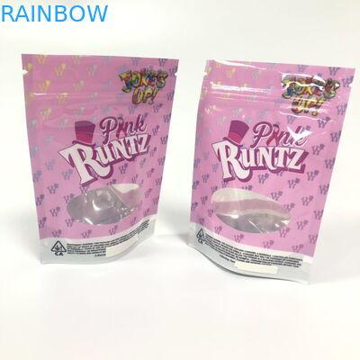 Nhôm Lá Thảo dược Bao bì Ziplock Mylar Lá Runtz Túi với Ziplock