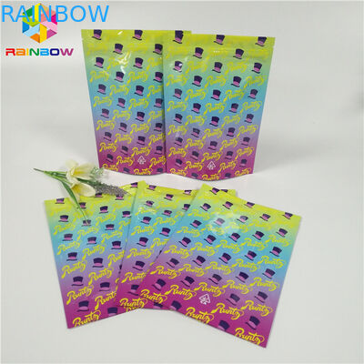 Cookies Smell Proof Runtz Bag Ziplock Đứng lên Túi In ấn ống đồng trẻ em