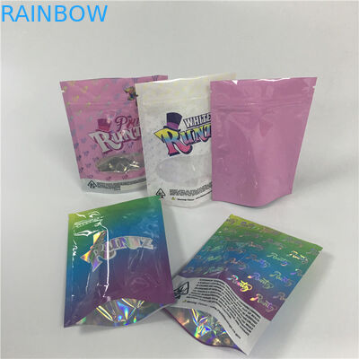 Rotogravure In túi Ziplock tái sử dụng Glossy Mylar Foil Ziplock Runtz Cookies Đóng gói