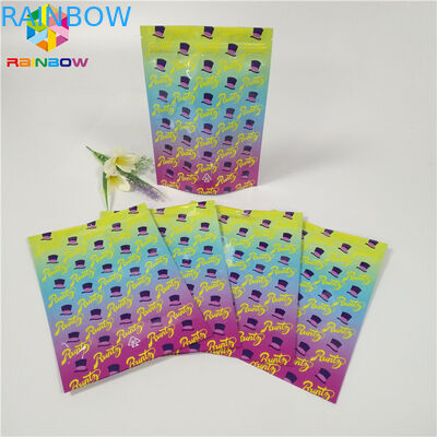 Bao bì tùy chỉnh 1oz 3,5g Lá Túi Bao bì Mùi Bằng chứng Weed Bao bì Túi Bề mặt bóng