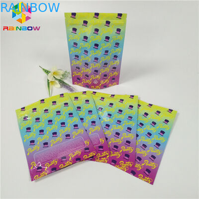 Bao bì tùy chỉnh 1oz 3,5g Lá Túi Bao bì Mùi Bằng chứng Weed Bao bì Túi Bề mặt bóng