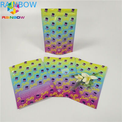 Bao bì tùy chỉnh 1oz 3,5g Lá Túi Bao bì Mùi Bằng chứng Weed Bao bì Túi Bề mặt bóng