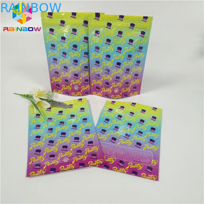 Bao bì tùy chỉnh 1oz 3,5g Lá Túi Bao bì Mùi Bằng chứng Weed Bao bì Túi Bề mặt bóng