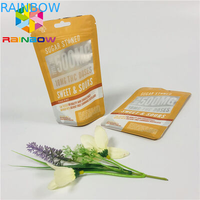 Snack Nuts Túi nhựa Đóng gói Tùy chỉnh In ấn Cửa sổ rõ ràng với Zipper có thể khóa lại