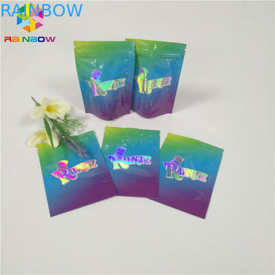 Cookie Lá Túi Bao bì Tùy chỉnh In Nhựa Zip Khóa Túi Trẻ Bằng Chứng