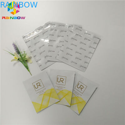 Túi nhựa có thể phân hủy sinh học Ba mặt kín mặt nạ Bao bì cho mỹ phẩm