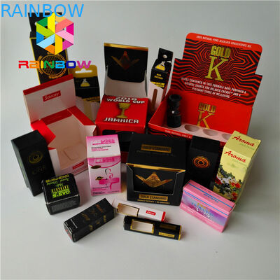 CBD Essential Oil Chai Bao bì Hộp Thấp Moq In tùy chỉnh 1oz 2 Oz Giấy tái chế