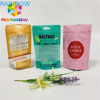 Túi nhựa cấp thực phẩm Bao bì nhiều lớp Đứng lên Zipper Zipper Logo tùy chỉnh