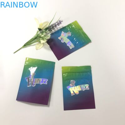 Thảo dược hương lá nhôm túi Runtz nhựa Gravnre In với cửa sổ