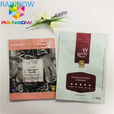 Độ ẩm hàng rào nhôm lá đứng lên túi túi cà phê Bean Ziplock nhựa
