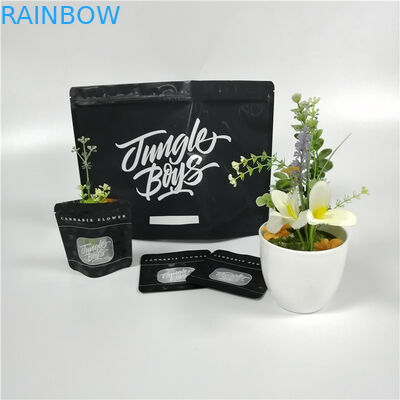 Hương thảo dược bền Bao bì Túi nhựa Ziplock Mylar Weed Đứng lên Túi