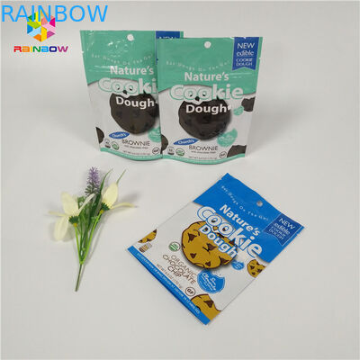 Doypack Resealable Ziplock Đứng lên Túi nhôm Lá Cookie Bao bì