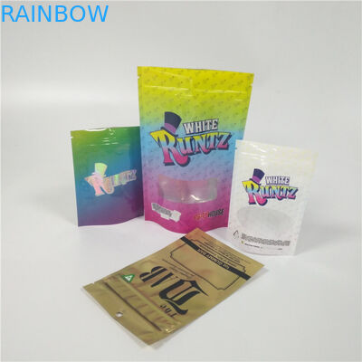 Tùy chỉnh in đứng lên Bao bì Túi bóng Bề mặt hoàn thiện Cbd Với cửa sổ