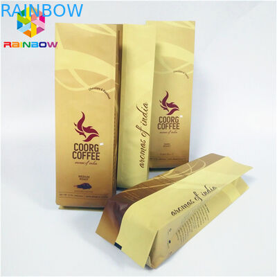 Tùy chỉnh in đứng lên dây kéo túi túi độ ẩm hàng rào bên Gusset phẳng đáy