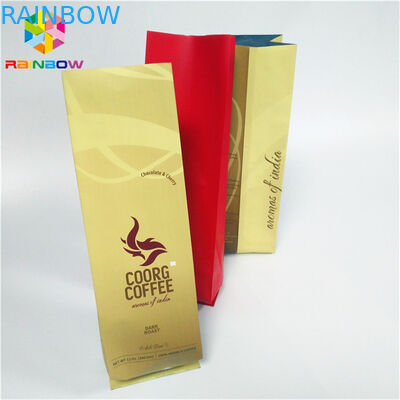 Tùy chỉnh in đứng lên dây kéo túi túi độ ẩm hàng rào bên Gusset phẳng đáy