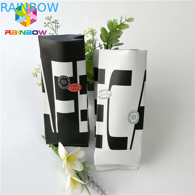 Lá nhôm có thể đóng lại đứng lên Túi 12oz 16oz Side Gusset Cà phê rang xay