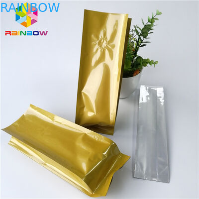 Lá nhôm có thể đóng lại đứng lên Túi 12oz 16oz Side Gusset Cà phê rang xay