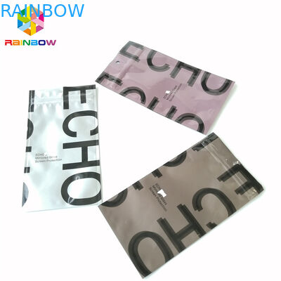 Nhôm Lá Ziplock Túi đóng gói Ba mặt kín nhựa Túi trà rỗng