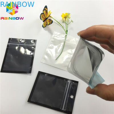 Rõ ràng nhựa phía trước Mylar Ziplock đứng lên Túi ba bên cho cáp USB