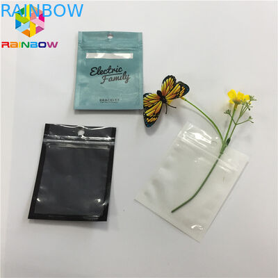 Rõ ràng nhựa phía trước Mylar Ziplock đứng lên Túi ba bên cho cáp USB