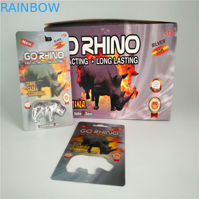 Slide Blister Gói Bao bì Chèn Thẻ Nam Thuốc tăng cường Túi 3D Bao bì Thẻ