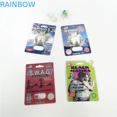 Sử dụng y tế Bao bì thẻ vỉ Rhino 11 Magnum 24k Thẻ 3D Gói hàng tồn kho